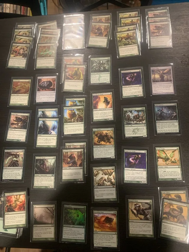 Magic The Gathering Cards - Green Ramp and Overrun Deck