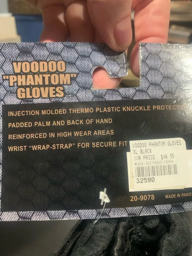 Voodoo Tactical Phantom knuckle gloves - 5 pair NEW 40%off! image indicator(5)