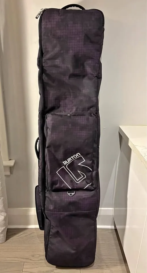 Burton heavy-duty padded snowboard travel bag with wheels