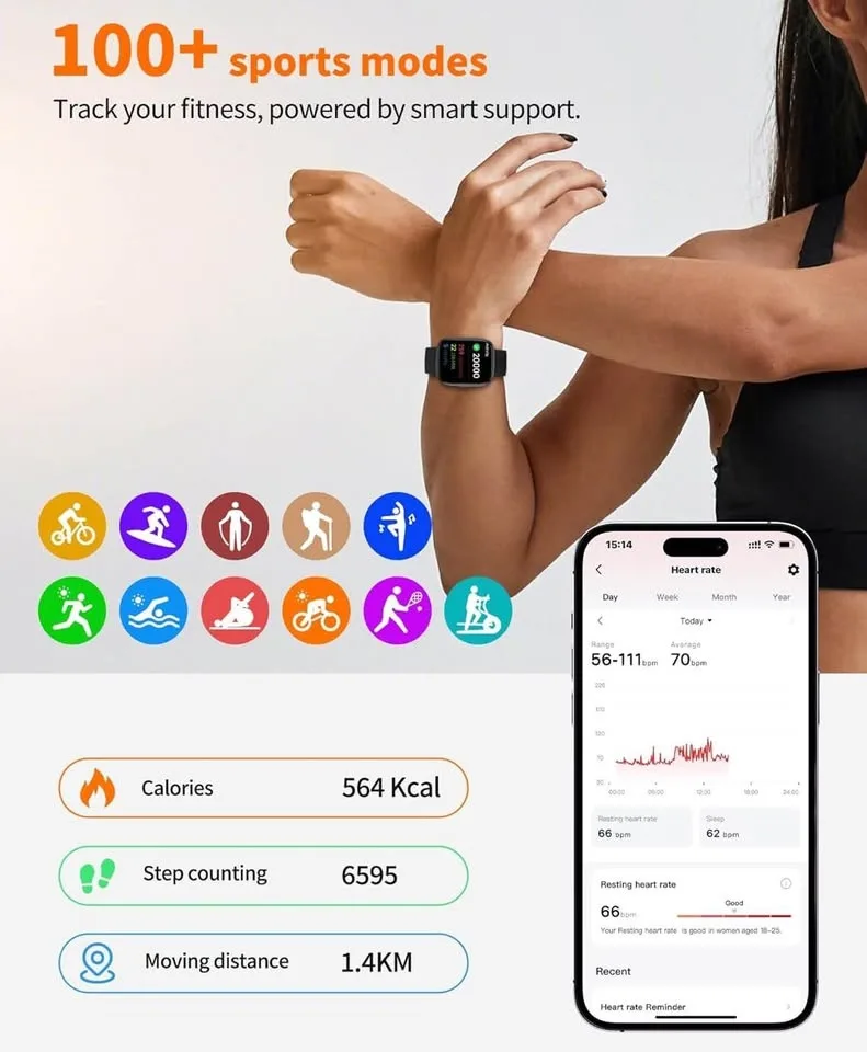 Smartwatch Bluetooth Calling (Free Delivery) image indicator(3)