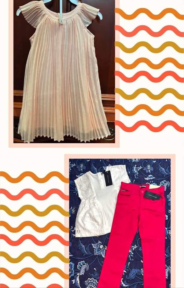 BNWT toddler girls size 4 GAP dress & Tommy Hilfiger outfit. Eac