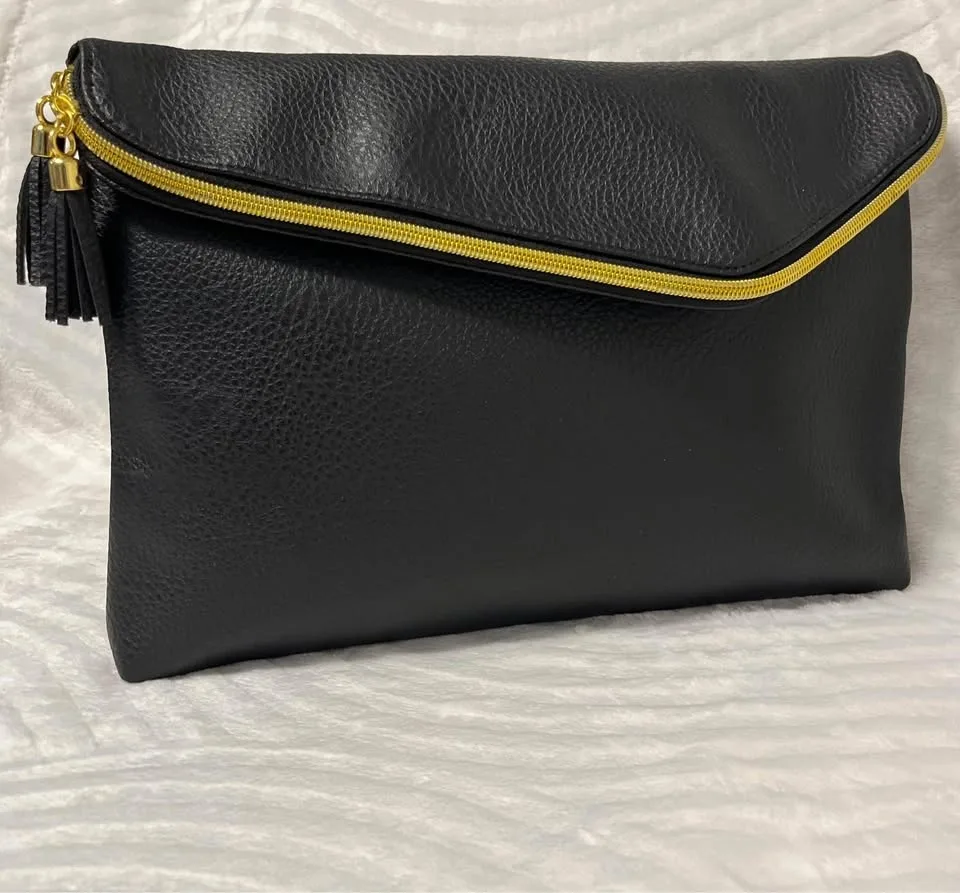 BRAND NEW fold over bag can be used for make up or evening bag. image indicator(4)