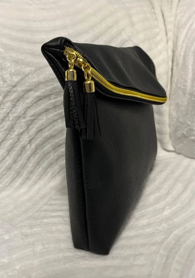 BRAND NEW fold over bag can be used for make up or evening bag. image indicator(5)