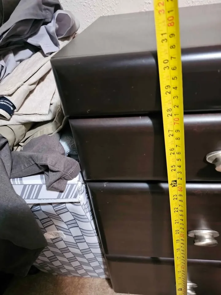 Queen Bed Frame and Dresser With Mirror image indicator(6)