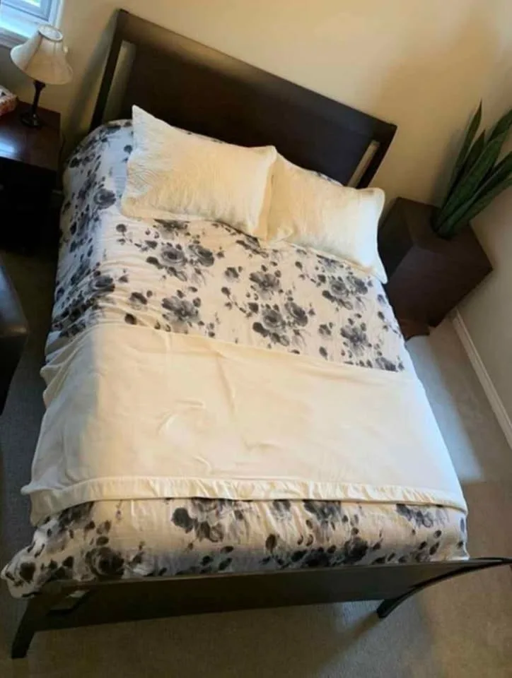 Queen Bed Frame and Dresser With Mirror image indicator(8)