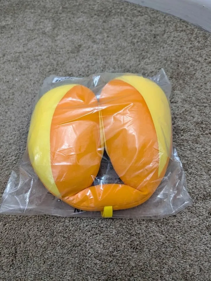 Kids Travel Pillow in Orange