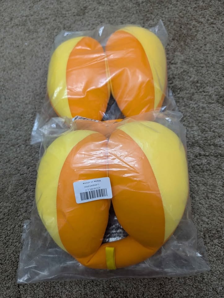 Kids Travel Pillow in Orange - photo 2