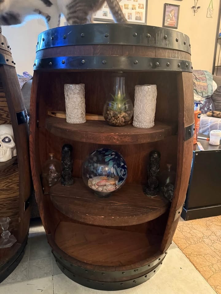 Wine Barrel shelves - photo 2