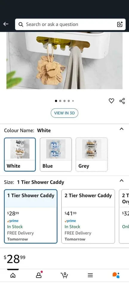 Shower Caddy Suction Cup - White image indicator(7)