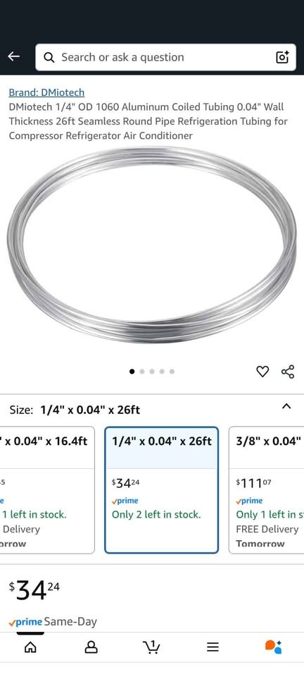 DMiotech 1/4" OD 1060 Aluminum Coil Tubing - photo 5
