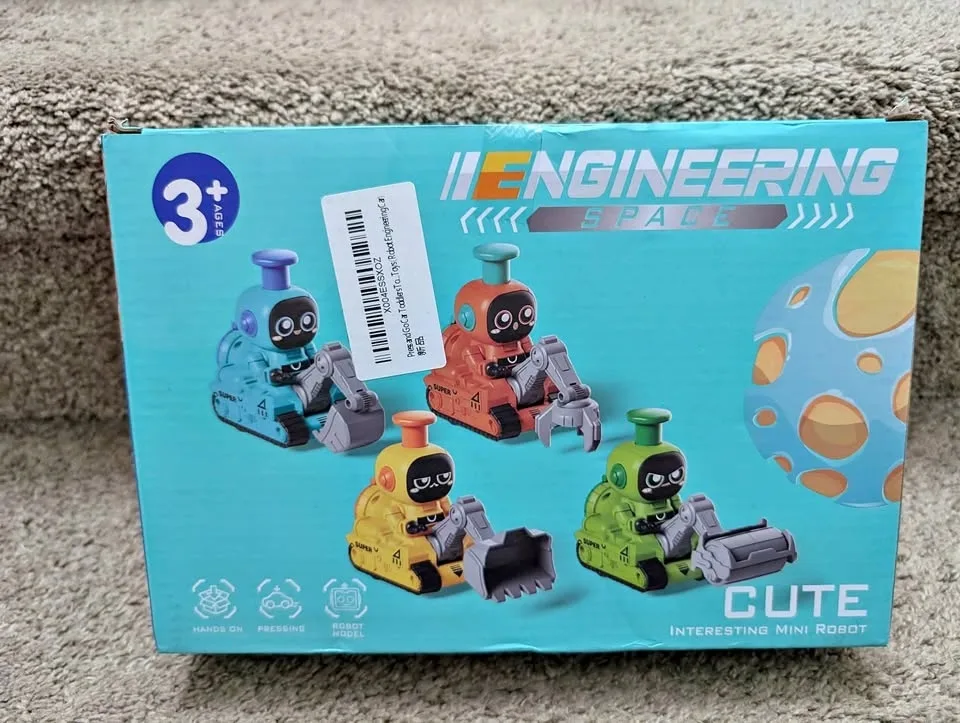 Press and Go - Engineering Space Robot Toys - 3+