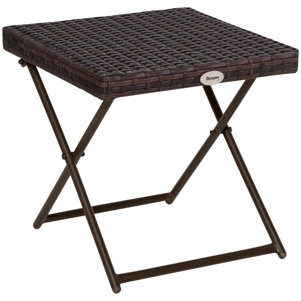 Outsunny Patio Wicker Coffee Table 15.75"x15.75"x15.75" - photo 2