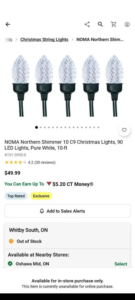 Christmas Decorations - NOMA Christmas Lights image indicator(6)