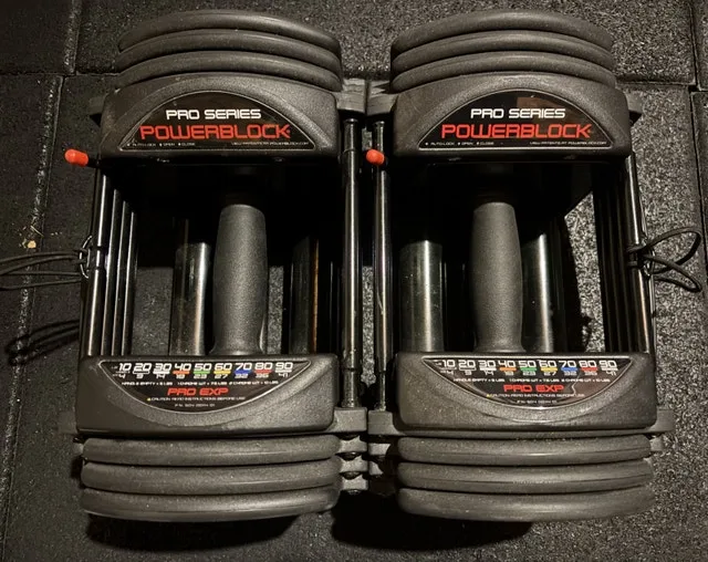 Powerblock Pro Series Stage 1 5-50lb Adjustable Dumbbells