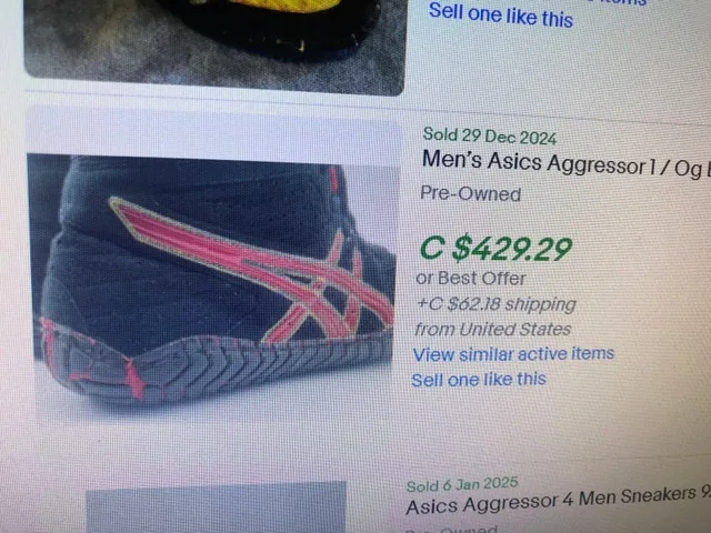 ASICS Aggressor size 10.5 Wrestling Shoes image indicator(6)