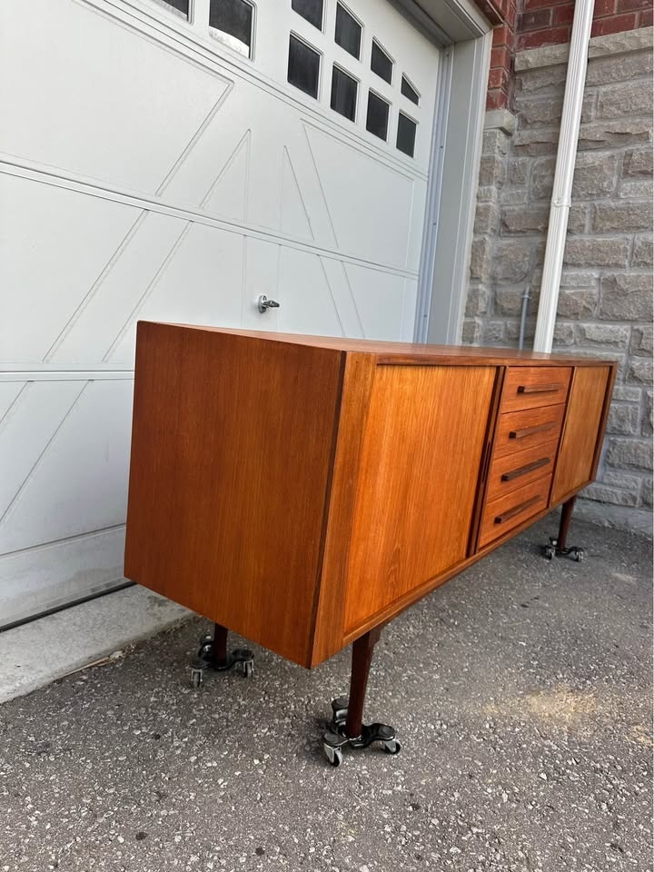 MCM teak credenza sideboard - photo 2