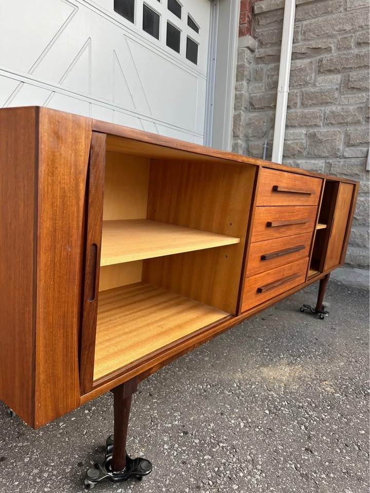 MCM teak credenza sideboard - photo 5