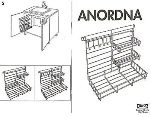 BNIP IKEA Anordna Sliding Wire Shelf image indicator(5)