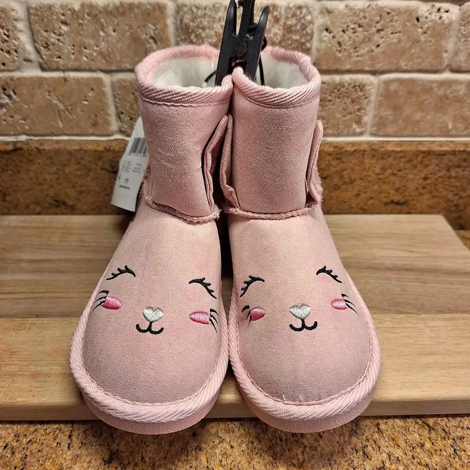 BNWT George Girls' Ugg Style Bunny Boots - 11