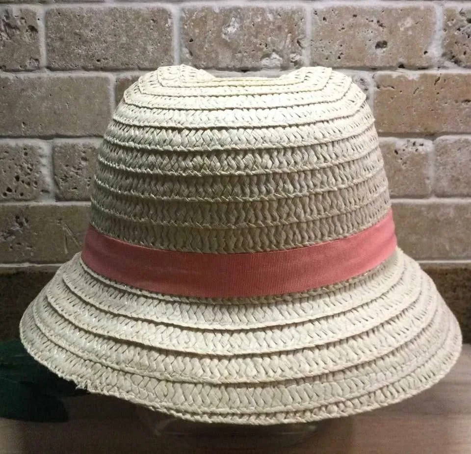 BNWT Toddler Girl Bear Straw Hat image indicator(3)