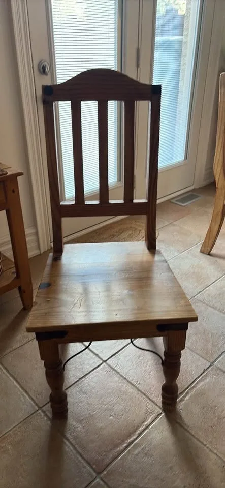 Rustic farm style /mexican dining room table and chairs image indicator(3)