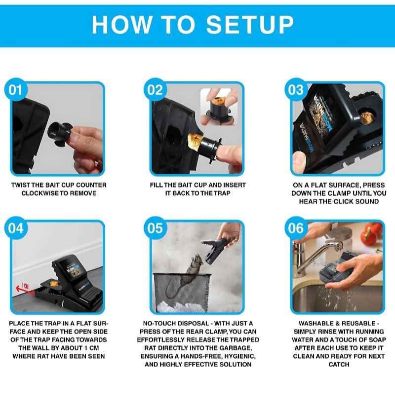 NEW 6-Pack Mouse Snap Traps - photo 4