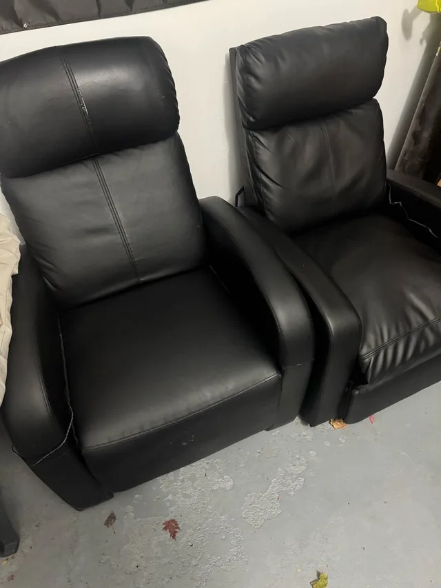 Black Recliner Chairs ($100 each)
