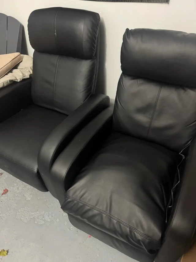 Black Recliner Chairs ($50 each) image indicator(2)