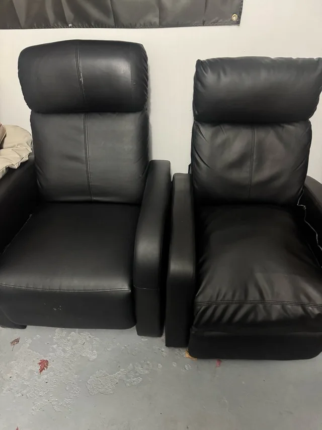 Black Recliner Chairs ($50 each) image indicator(3)