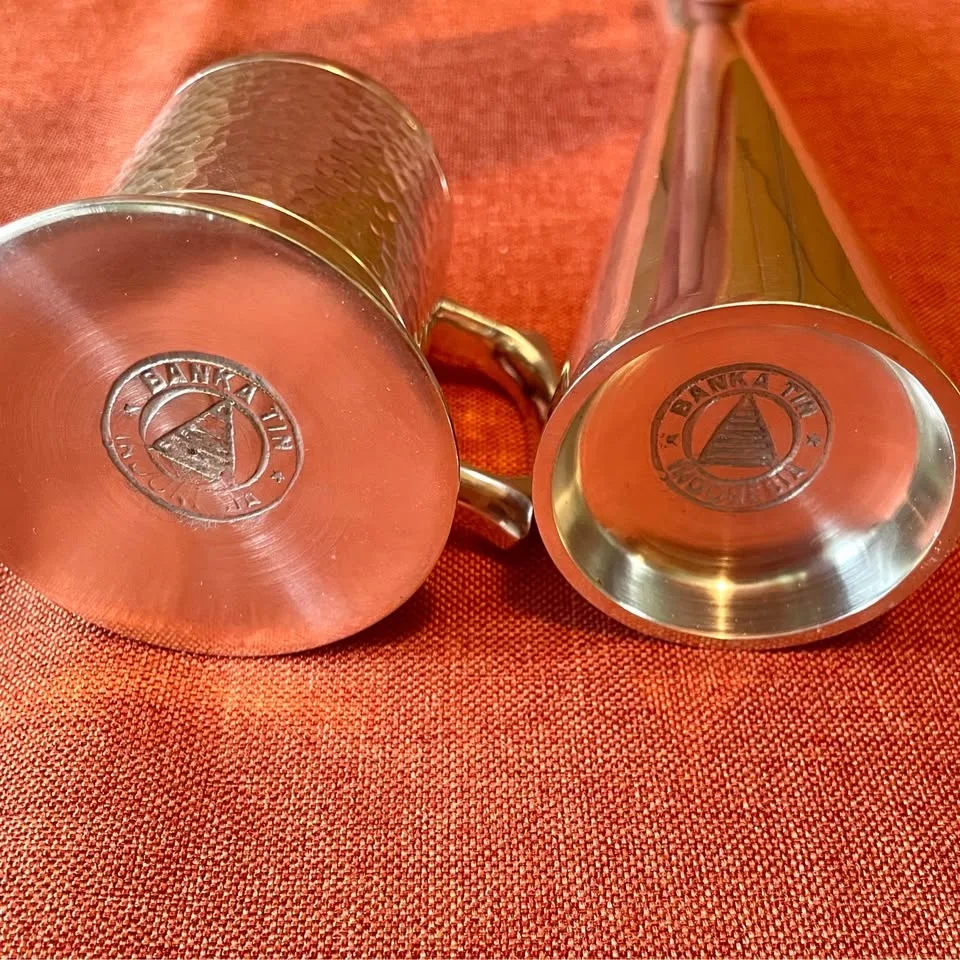 Vintage🇮🇩Mid-Century Banka Tin Indonesia Set image indicator(2)