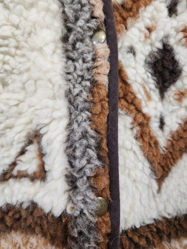 Awesome Brown Beige Boho Chic Vintage Southwestern Pattern Wool - photo 2