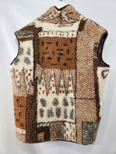 Awesome Brown Beige Boho Chic Vintage Southwestern Pattern Wool - photo 4