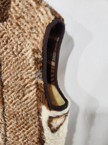 Awesome Brown Beige Boho Chic Vintage Southwestern Pattern Wool - photo 5