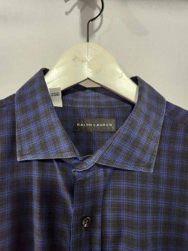 RALPH LAUREN Plaid Cotton Dress Shirt Made Italy 17 - photo 2