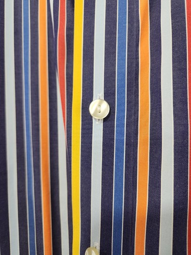 Funky ETON Multi Colour Stripe Dress Shirt sz 44 / 17.5 - photo 2