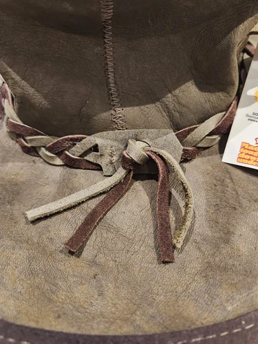 Crikey! BNWT BARMAH Kangaroo Leather Outback Hat XXL - photo 4