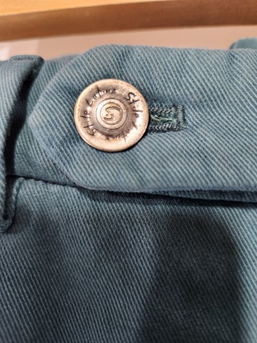STILE LATINO Teal Kent Pants Cotton Cashmere Made Italy - photo 4
