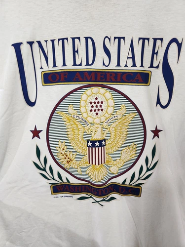 Vtg 1995 Washington DC Single Stitch T-Shirt sz L - photo 2