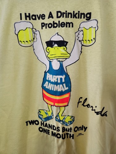 Vtg 1988 MBS Love Unltd Yellow Florida T-Shirt S - photo 2
