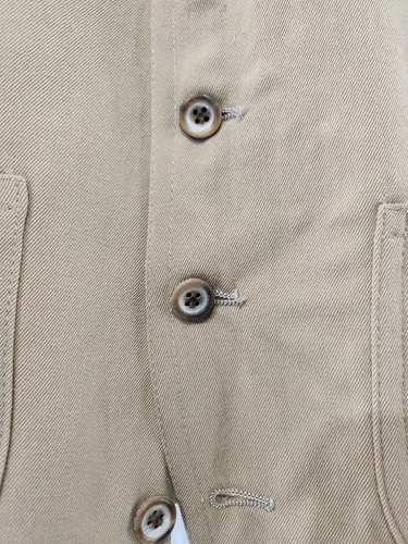 Incredible Vintage 1976 Cotton Duck Canvas Khaki Vest sz S - photo 3