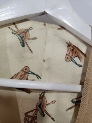 Incredible Vintage 1976 Cotton Duck Canvas Khaki Vest sz S - photo 5