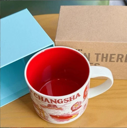 BNIB STARBUCKS Been There Series 14oz Mug Changsha China Red - photo 2