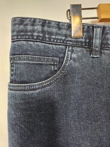 Elegant BRIONI Stelvio Dark Blue Indigo Cotton Stretch Jeans sz - photo 3