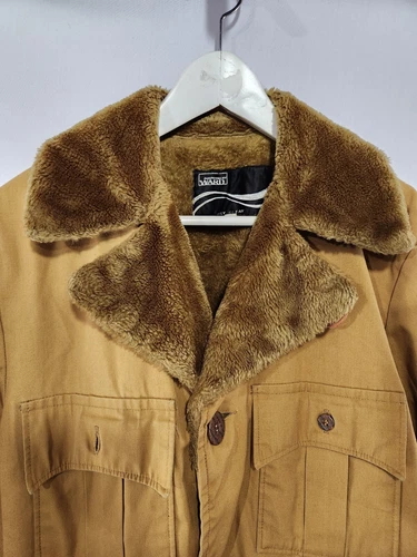 Incredible Vintage MONTGOMERY WARD Duck Canvas Lined Long Coat M - photo 2