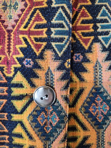 Vintage ORVIS Southwestern Aztec Tapestry Vest sz L - photo 4
