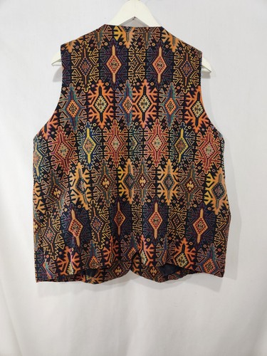 Vintage ORVIS Southwestern Aztec Tapestry Vest sz L - photo 5