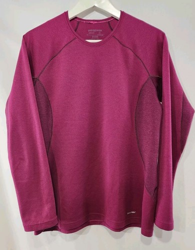 PATAGONIA Capilene 3 Midweight Fuchsia Long Sleeve S