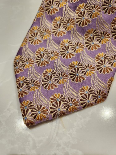 ROBERT TALBOTT Purple Gold Floral Tie - photo 2