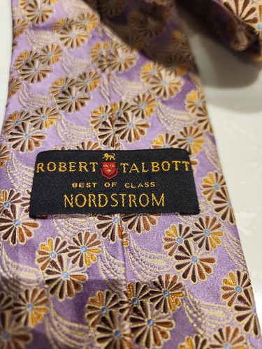 ROBERT TALBOTT Purple Gold Floral Tie - photo 5