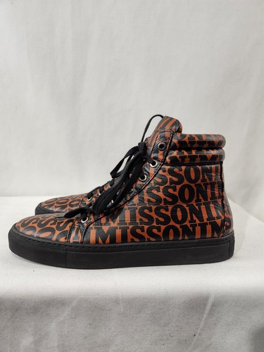 MISSONI Sneaker High Top Leather Made Italy 40 EU 7 US - photo 2
